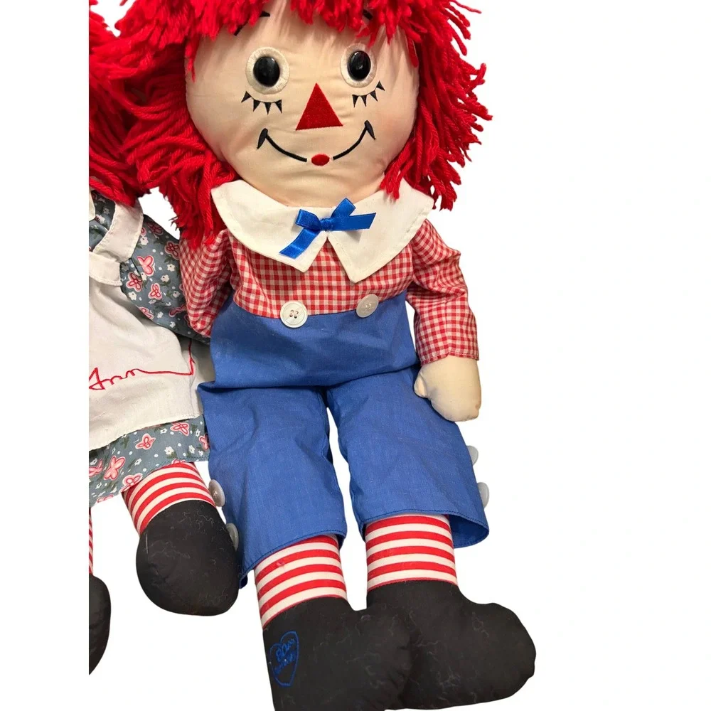 Raggedy Ann 85th & Andy‎ 80th Birthday Commemorative Plush Doll Set Vintage